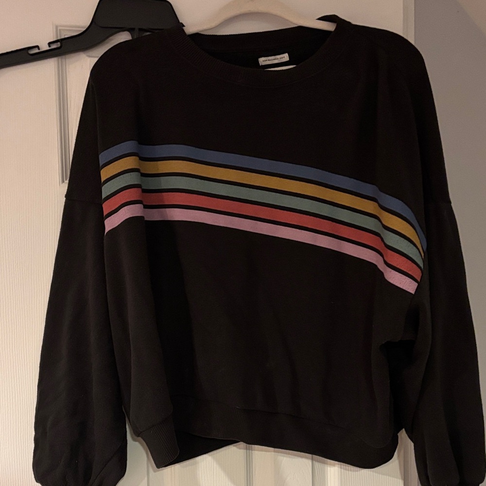 AERIE Sweatshirt with Colorful Stripes